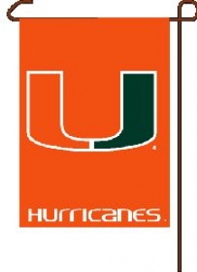 Miami Hurricanes 11" x 15" ACC Garden Flag