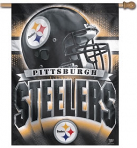 Pittsburgh Steelers NFL 27" x 37" Vertical Outdoor Flag