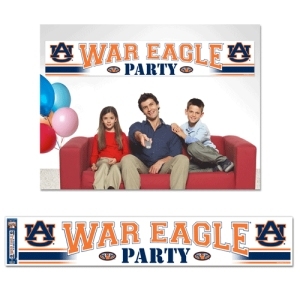 Auburn Tigers Football "War Eagle" Party Banner