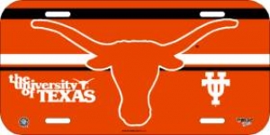 Texas Longhorns License Plate