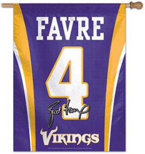 Minnesota Vikings Brett Favre 27" x 37" Jersey Banner