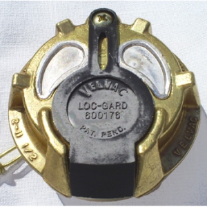 Velvac 2-1/4" Brass Diesel Locking Fuel Cap
