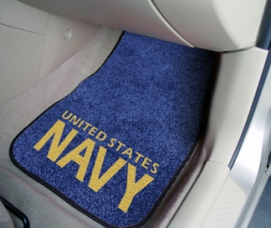 United States Navy 2pc Car Floor Mats