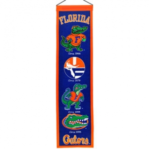 Florida Gators NCAA Wool 8" x 32" Heritage Banners