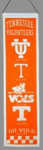 Tennessee Volunteers NCAA Wool 8" x 32" Heritage Banners