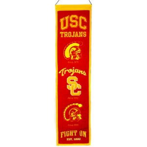 USC Trojans NCAA Wool 8" x 32" Heritage Banners