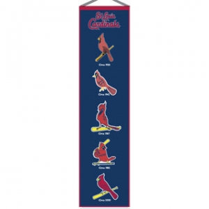 St. Louis Cardinals MLB Wool 8" x 32" Heritage Banner