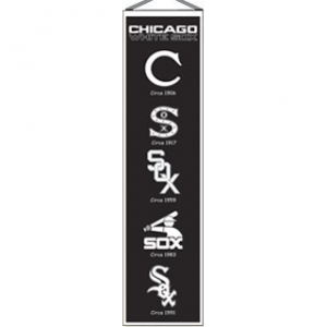 Chicago White Sox MLB Wool 8" x 32" Heritage Banner