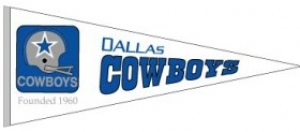 Dallas Cowboys NFL Throwback Wool Pennant