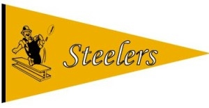 Pittsburgh Steelers NFL Throwback Wool Pennant