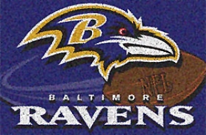 Baltimore Ravens NFL 20" x 30" Team Tufted Rug