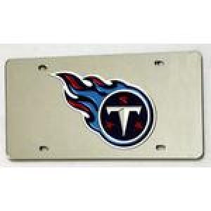 Tennessee Titans Silver Laser Cut License Plate