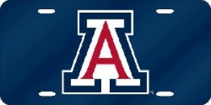 Arizona Wildcats Blue Laser Cut License Plate