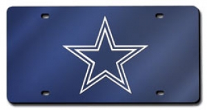 Dallas Cowboys Navy Laser Cut License Plate