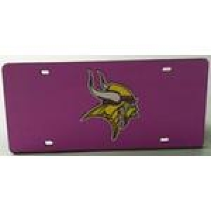 Minnesota Vikings Purple Laser Cut License Plate