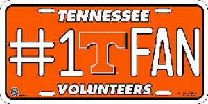 Tennessee Volunteers #1 Fan Aluminum License Plate