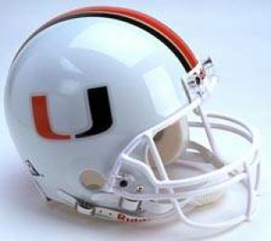Miami Hurricanes NCAA Authentic Full Size Helmet