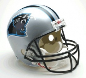 Carolina Panthers Full Size ""Deluxe"" Replica NFL Helmet by Riddell