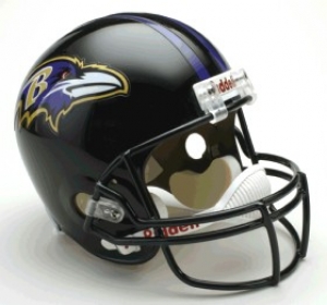 Baltimore Ravens Full Size ""Deluxe"" Replica NFL Helmet by Riddell
