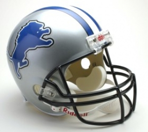 Detroit Lions Full Size ""Deluxe"" Replica NFL Helmet by Riddell