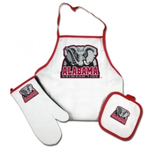 Alabama Crimson Tide NCAA Apron & Mitt Tailgating Set