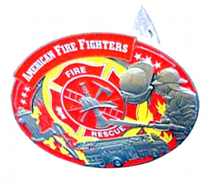 American Extreme FireFighter Flames Hitch Cover