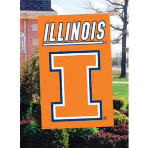 Illinois Fighting Illini Embroidered Vertical Outdoor Flag
