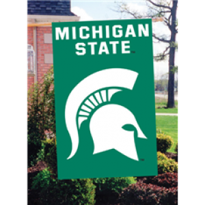 Michigan State Spartans Embroidered Vertical Outdoor Flag