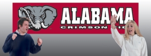 Alabama Crimson Tide 8' x 2' Embroidered Party Banner