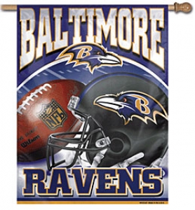 Baltimore Ravens NFL 27" x 37" Vertical Outdoor Flag Pole Flag