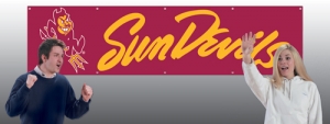Arizona State Sun Devils 8' x 2' Embroidered Party Banner