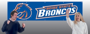 Boise State Broncos 8' x 2' Embroidered Party Banner
