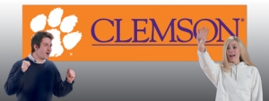 Clemson Tigers 8' x 2' Embroidered Party Banner