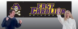 East Carolina Pirates 8' x 2' Embroidered Party Banner