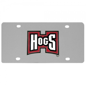 Arkansas Razorbacks "Hogs" NCAA Stainless Steel License Plate