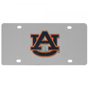 Auburn Tigers "AU" NCAA Stainless Steel License Plate