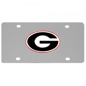 Georgia Bulldogs NCAA Stainless Steel License Plate