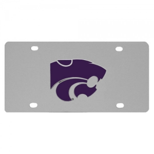 Kansas State Wildcats NCAA Stainless Steel License Plate