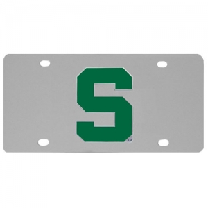 Michigan State Spartans NCAA Stainless Steel License Plate