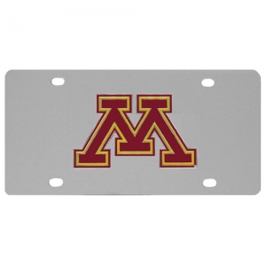Minnesota Golden Gophers NCAA Stainless Steel License Plate