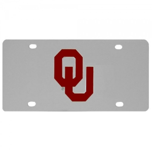 Oklahoma Sooners NCAA Stainless Steel License Plate