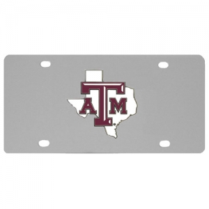 Texas A&M Aggies NCAA Stainless Steel License Plate