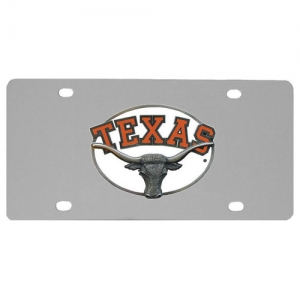 Texas Longhorns NCAA Stainless Steel License Plate