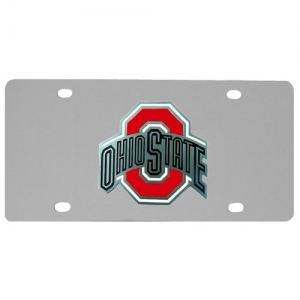 Ohio State Buckeyes NCAA Stainless Steel License Plate