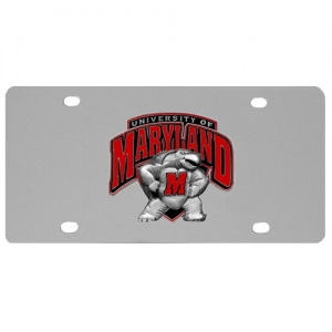 Maryland Terrapins NCAA Stainless Steel License Plate