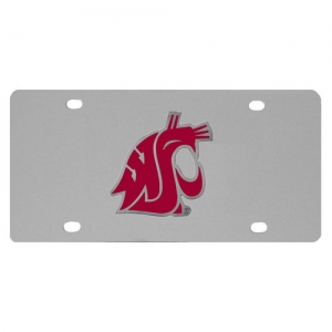 Washington State Cougars NCAA Stainless Steel License Plate