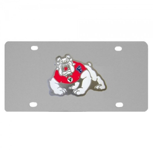 Fresno State Bulldogs NCAA Stainless Steel License Plate