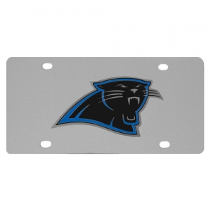 Carolina Panthers Stainless Steel License Plate