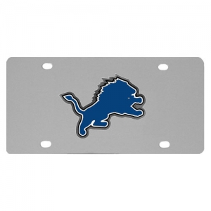 Detroit Lions Stainless Steel License Plate