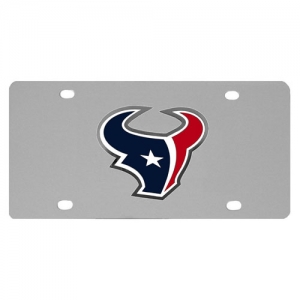 Houston Texans Stainless Steel License Plate